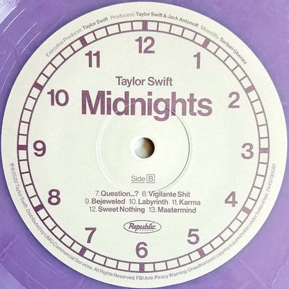 Taylor Swift : Midnights (LP,Album)