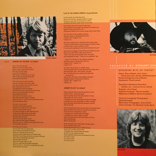 Marshall Tucker Band, The : Running Like The Wind (LP,Album)