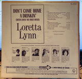 Loretta Lynn : Don't Come Home A Drinkin' (With Lovin' On Your Mind) (LP,Album,Mono)