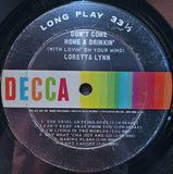 Loretta Lynn : Don't Come Home A Drinkin' (With Lovin' On Your Mind) (LP,Album,Mono)