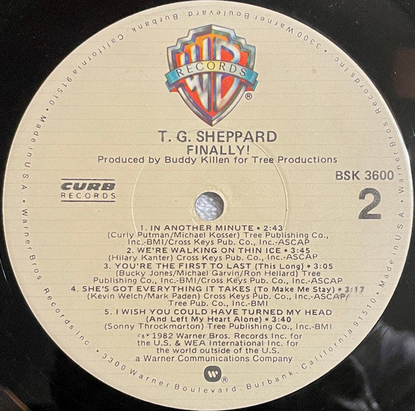 T.G. Sheppard : Finally! (LP,Album)