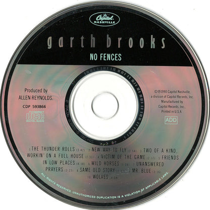 Garth Brooks : No Fences (Album,Club Edition)