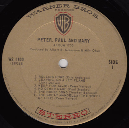 Peter, Paul & Mary : Album 1700 (LP,Album,Stereo)