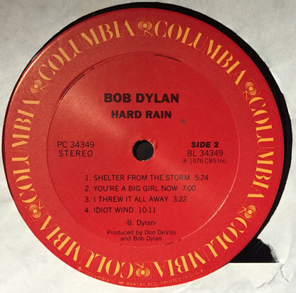 Bob Dylan : Hard Rain (LP,Album,Reissue)
