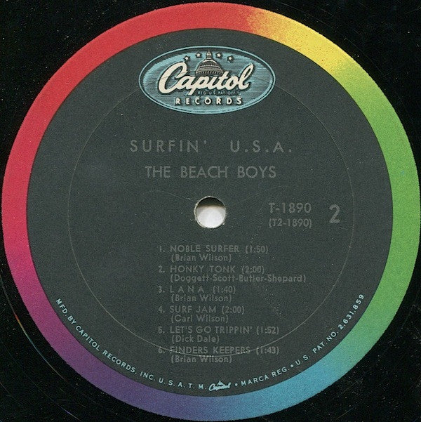 Beach Boys, The : Surfin' U.S.A. (LP,Album,Repress,Mono)