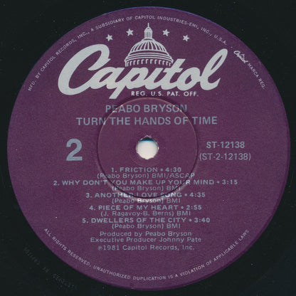 Peabo Bryson : Turn The Hands Of Time (LP,Album)