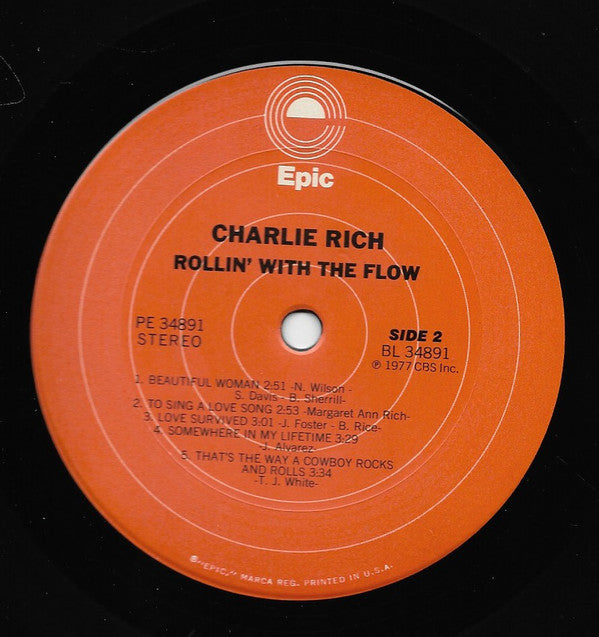 Charlie Rich : Rollin' With The Flow (LP,Album)