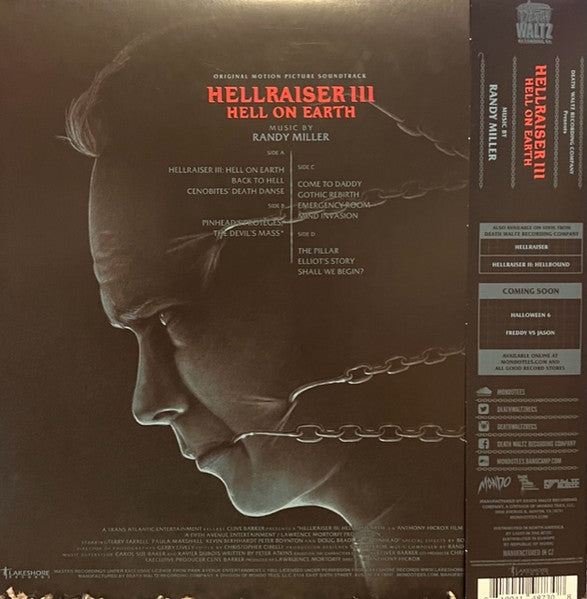 Randy Miller (2) : Hellraiser III: Hell On Earth (Original Motion Picture Soundtrack) (LP,Album,Reissue)