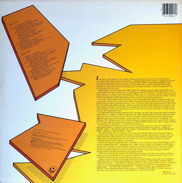 Vanilla Fudge : The Best Of Vanilla Fudge (LP,Compilation)