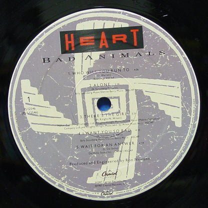 Heart : Bad Animals (LP,Album)
