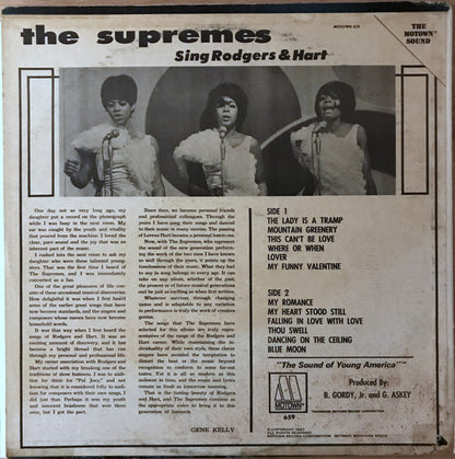 Supremes, The : The Supremes Sing Rodgers & Hart (LP,Album,Stereo)