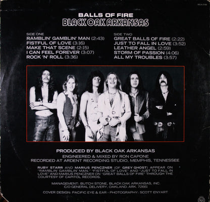Black Oak Arkansas : Balls Of Fire (LP,Album)