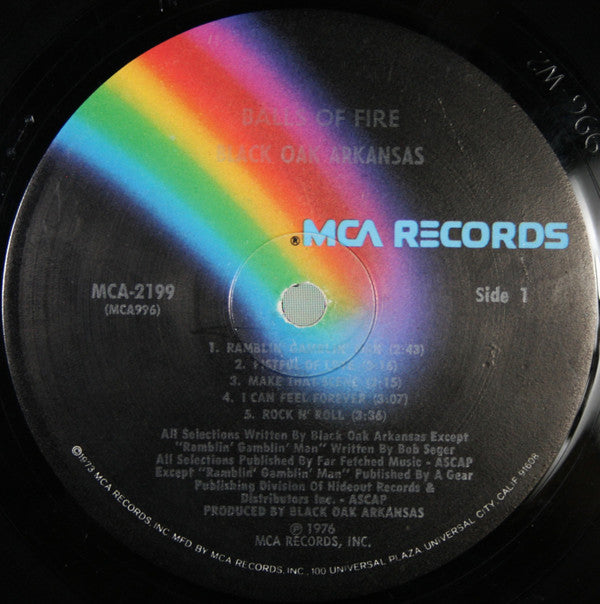Black Oak Arkansas : Balls Of Fire (LP,Album)