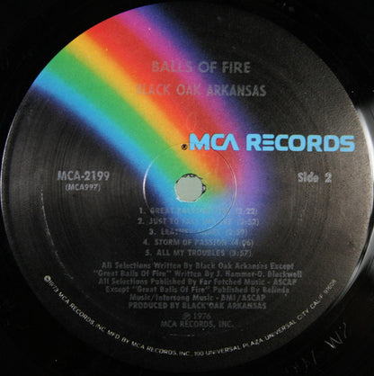 Black Oak Arkansas : Balls Of Fire (LP,Album)