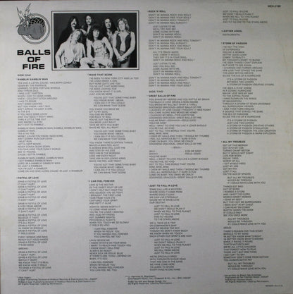 Black Oak Arkansas : Balls Of Fire (LP,Album)