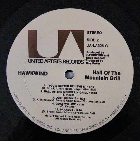 Hawkwind : Hall Of The Mountain Grill (LP,Album)