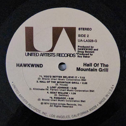 Hawkwind : Hall Of The Mountain Grill (LP,Album)