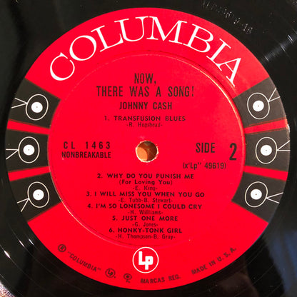 Johnny Cash : Now, There Was A Song! (LP,Album,Mono)