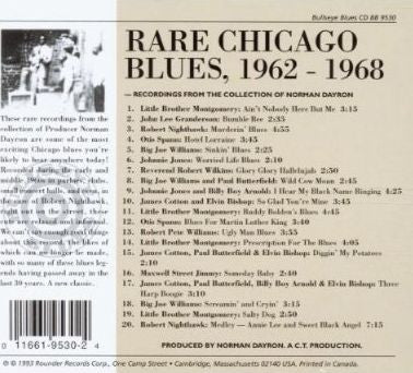 Various : Rare Chicago Blues, 1962 - 1968 (Compilation)