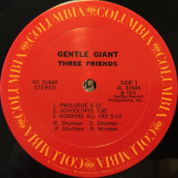 Gentle Giant : Three Friends (LP,Album)