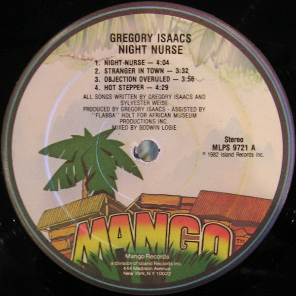 Gregory Isaacs : Night Nurse (LP,Album,Stereo)