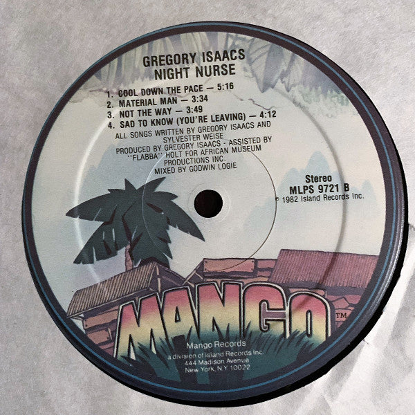 Gregory Isaacs : Night Nurse (LP,Album,Stereo)