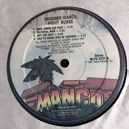 Gregory Isaacs : Night Nurse (LP,Album,Stereo)