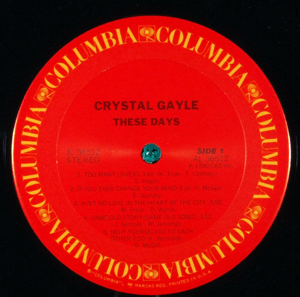 Crystal Gayle : These Days (LP,Album,Stereo)