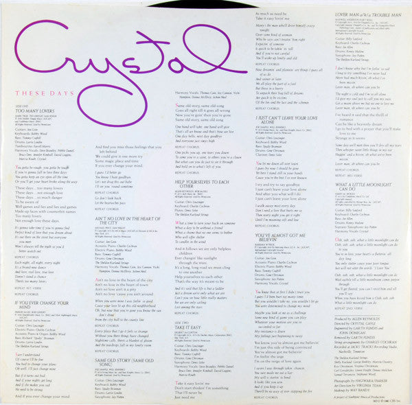 Crystal Gayle : These Days (LP,Album,Stereo)