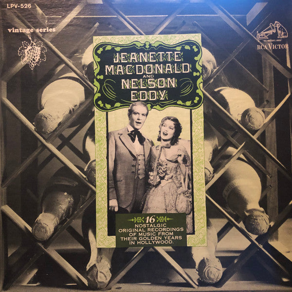 Jeanette MacDonald And Nelson Eddy : 16 Nostalgic Original Recordings Of Music From Their Golden Years In Hollywood (LP,Compilation)