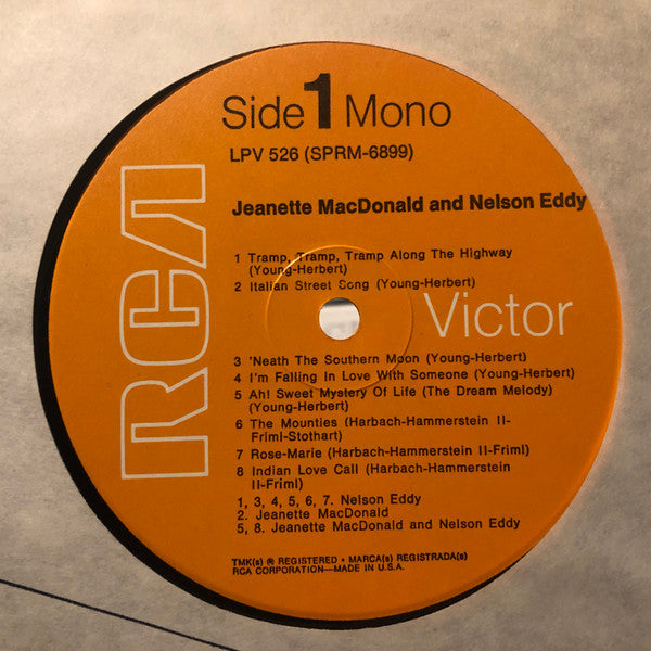 Jeanette MacDonald And Nelson Eddy : 16 Nostalgic Original Recordings Of Music From Their Golden Years In Hollywood (LP,Compilation)