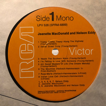 Jeanette MacDonald And Nelson Eddy : 16 Nostalgic Original Recordings Of Music From Their Golden Years In Hollywood (LP,Compilation)