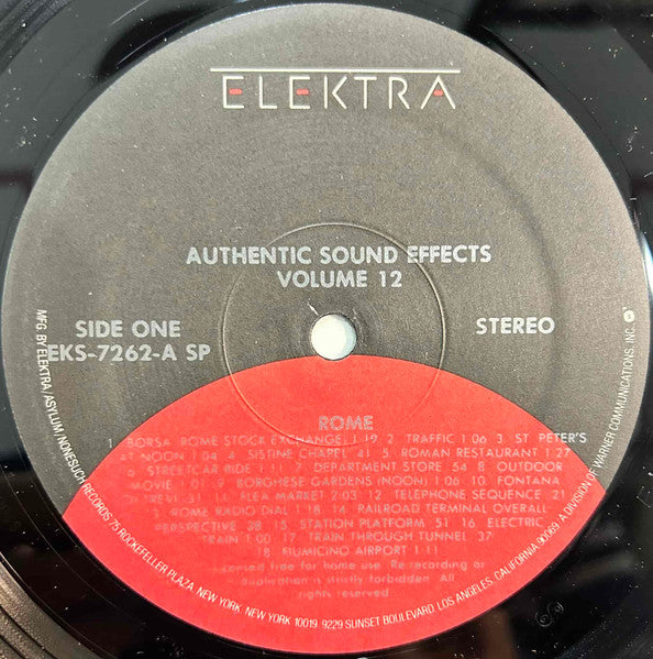Jac Holzman : Authentic Sound Effects Volume 12 - Rome / Madrid (LP,Album,Reissue,Stereo)