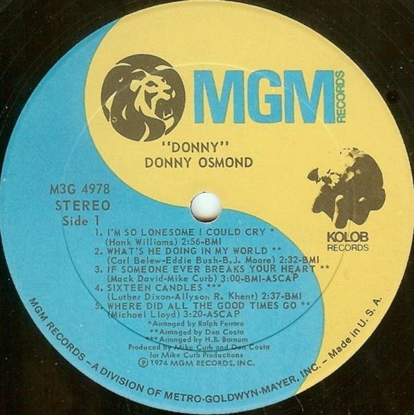 Donny Osmond : Donny (LP)