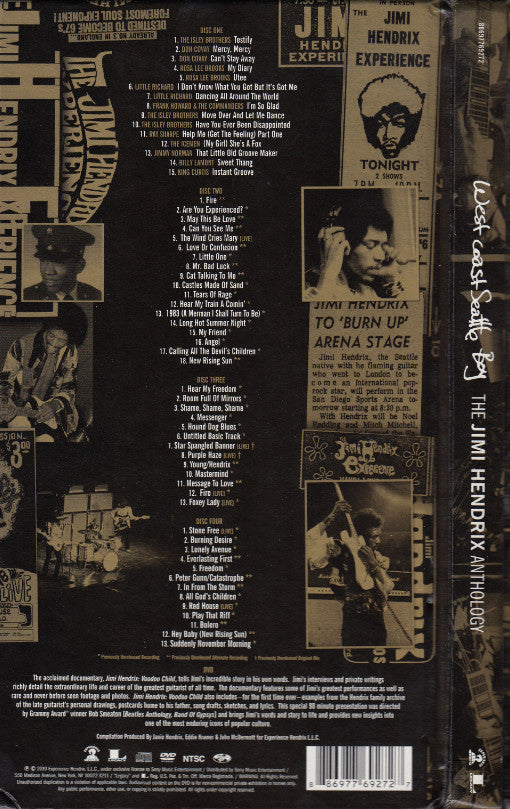 Jimi Hendrix : West Coast Seattle Boy: The Jimi Hendrix Anthology (Compilation)