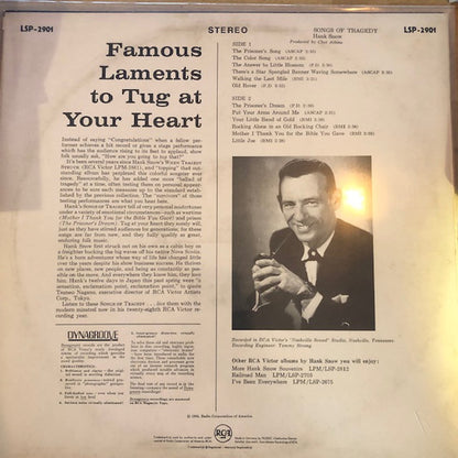 Hank Snow : Songs Of Tragedy (LP)