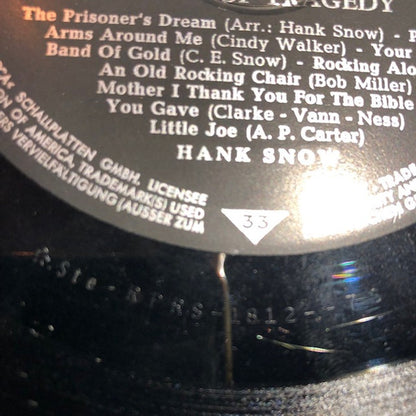 Hank Snow : Songs Of Tragedy (LP)