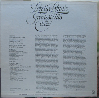 Loretta Lynn : Loretta Lynn's Greatest Hits Vol. II (LP,Compilation,Reissue)