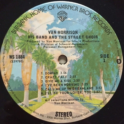 Van Morrison : His Band And The Street Choir (LP,Album,Reissue,Repress)