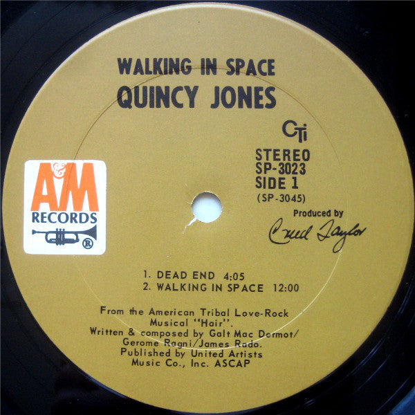 Quincy Jones : Walking In Space (LP,Album,Stereo)