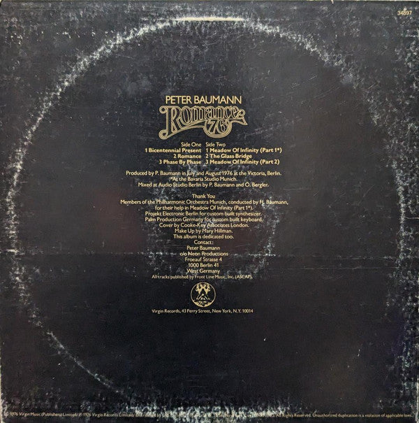 Peter Baumann : Romance 76 (LP,Album)