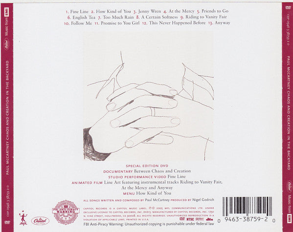 Paul McCartney : Chaos And Creation In The Backyard (Special Edition) (Album)