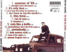 Bryan Adams : So Far So Good (Compilation,Club Edition,Reissue)
