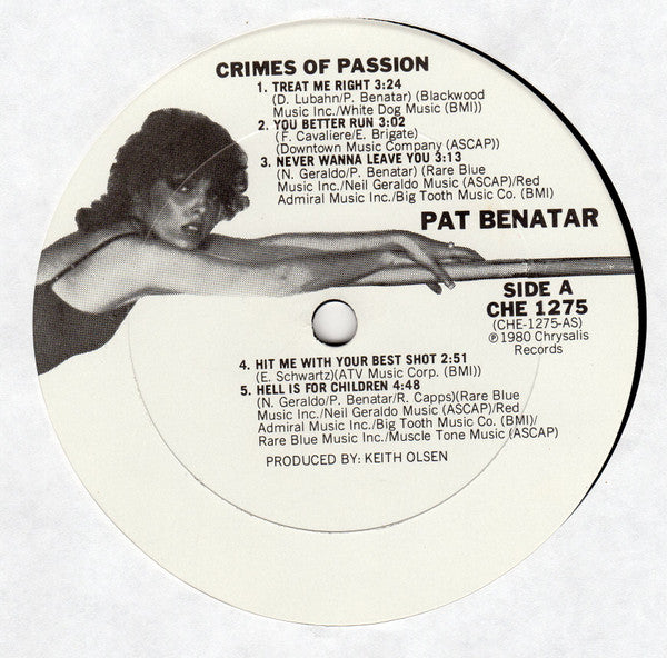 Pat Benatar : Crimes Of Passion (LP,Album)