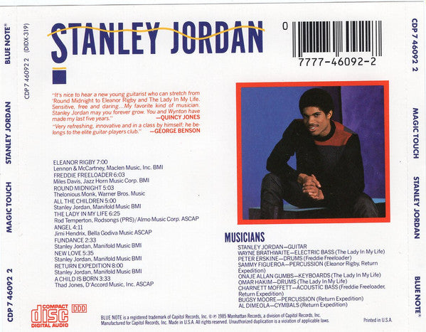 Stanley Jordan : Magic Touch (Album,Reissue)