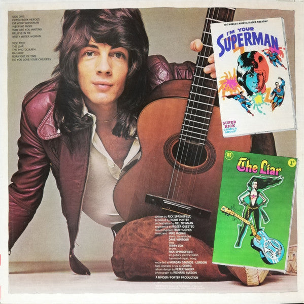 Rick Springfield : Comic Book Heroes (LP,Album,Stereo)