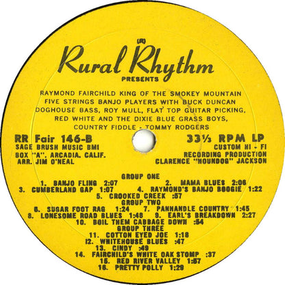 Raymond Fairchild : King Of The Smokey Mountain Banjo Players (LP,Album)