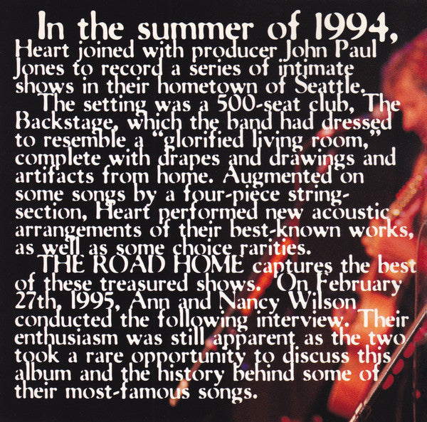 Heart : The Road Home (Album,Club Edition,Stereo)