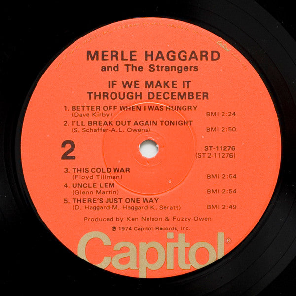 Merle Haggard And Strangers (5), The : If We Make It Through December (LP,Album)