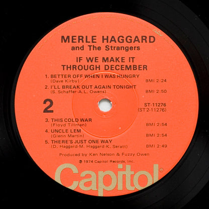 Merle Haggard And Strangers (5), The : If We Make It Through December (LP,Album)